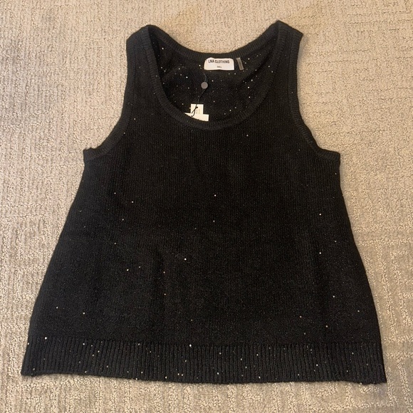 LNA Audra Sparkle Sweater Tank - Picture 4 of 7